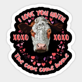 Who Loves Cows Women Farmer Sticker